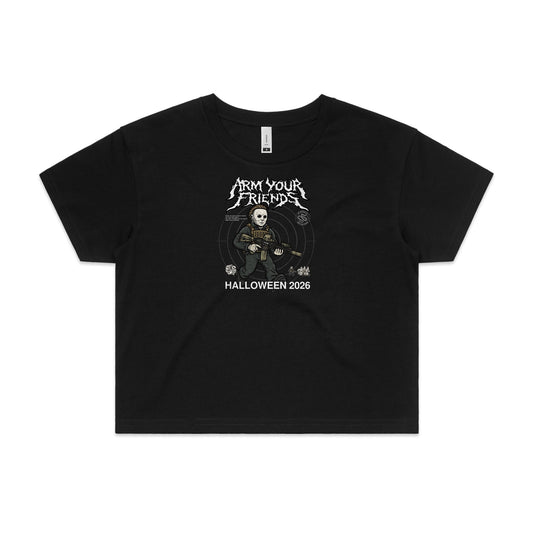 THE TEXAN PREMIUM CROP TEE (FRONT ONLY)