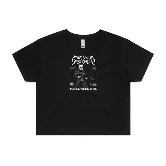THE TEXAN PREMIUM CROP TEE (FRONT ONLY)