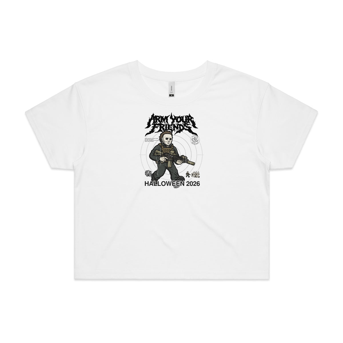 THE TEXAN PREMIUM CROP TEE (FRONT ONLY)