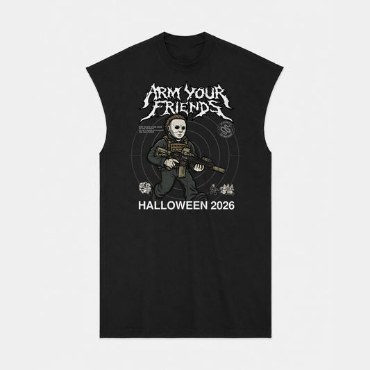 THE TEXAN PREMIUM MUSCLE TEE (FRONT ONLY)