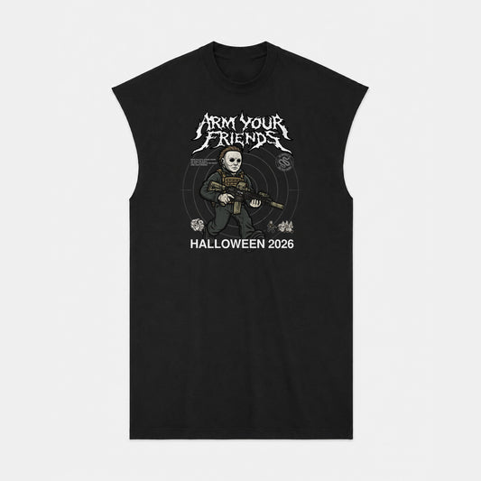 THE TEXAN PREMIUM MUSCLE TEE (FRONT ONLY)